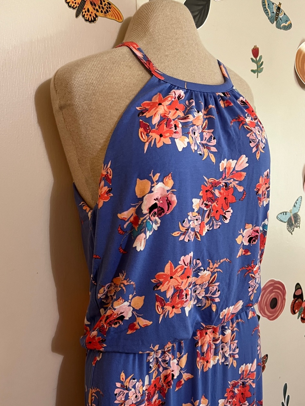 Tabitha Webb Floral Halter Maxi Dress M - Picture 9 of 9